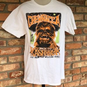 Chewbacca graphics design short sleeve t-shirt